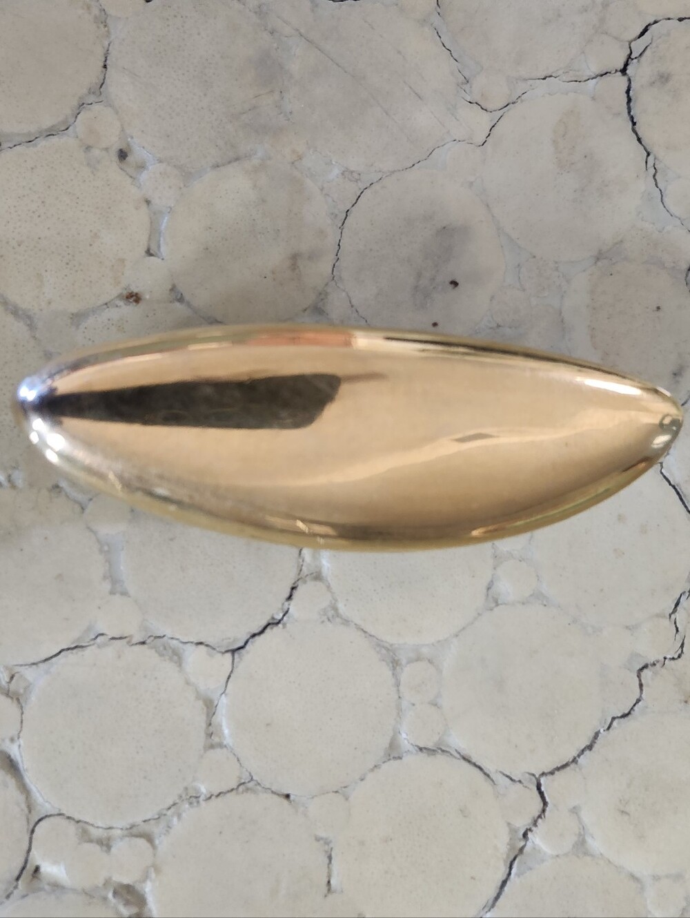 Gold Decorative Liz Claiborne Brooch - Polished Gold Finish